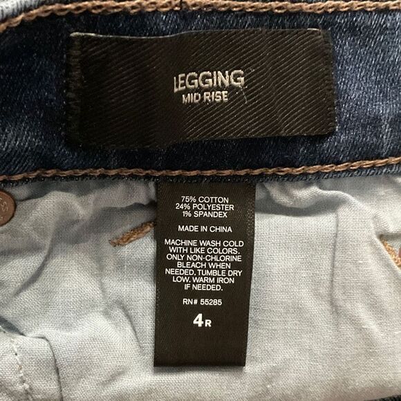 Express Blue Distressed Custom Cutoff Denim Jean Shorts 4 - Picture 4 of 5